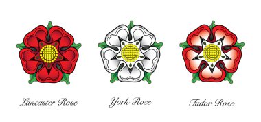 English Rose Emblem clipart