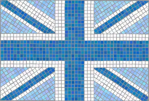 Union Jack bleu — Image vectorielle