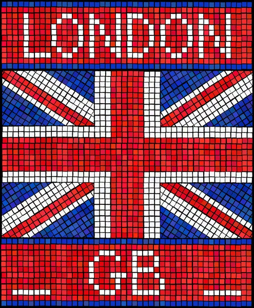 Londres 2012 mosaïque — Image vectorielle