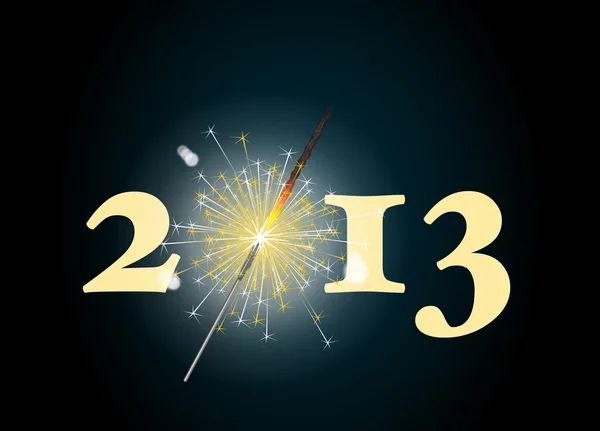 2013 sparkler — стоковий вектор