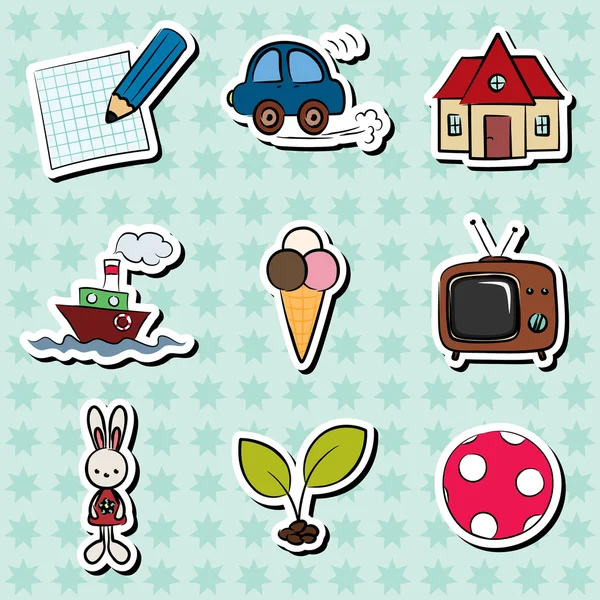 Stickers enfant — Image vectorielle