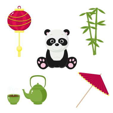 Chinese icons clipart