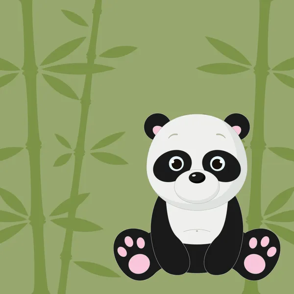 Panda-Karte — Stockvektor