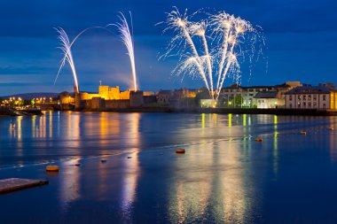 john castle Limerick üzerinde havai fişek Kral