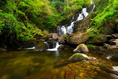 Killarney Ulusal Parkı 'nda Torc Şelalesi