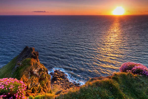 Cliffs of Moher at sunset — Stock Photo, Image