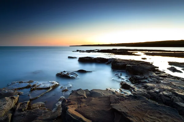 Oceano Atlantico scenario al tramonto — Foto Stock