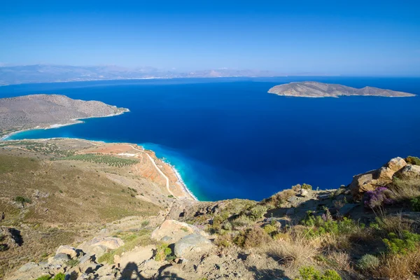 Blauwe lagune op Kreta — Stockfoto