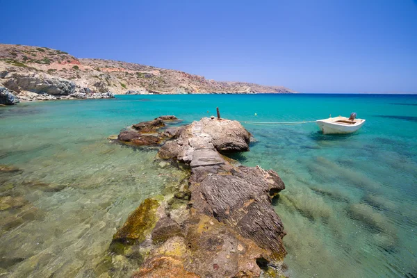Idyllic Vai beach on Crete — Stock Photo, Image