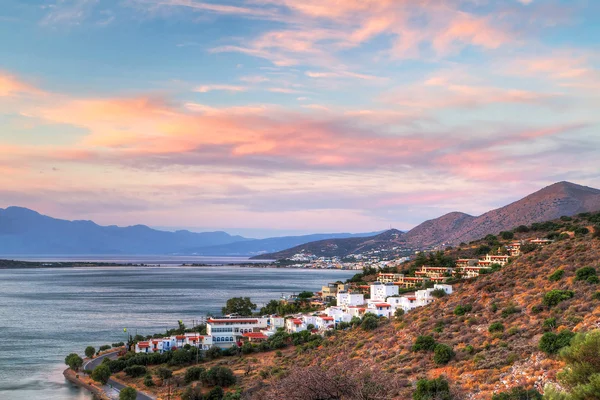 Alba a Mirabello Bay a Creta — Foto Stock