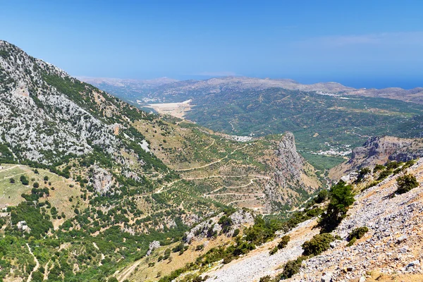 Lasithi hory na Krétě — Stock fotografie