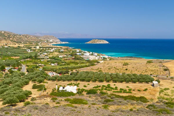 Bahía con laguna azul en Creta —  Fotos de Stock