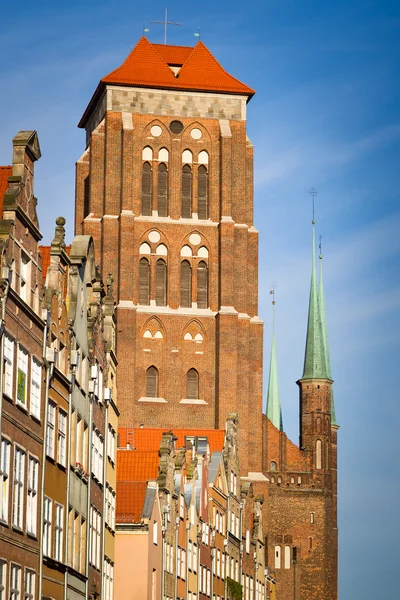 Kostel Panny Marie ve starém městě Gdaňsku — Stock fotografie
