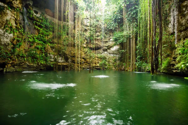 Cenote IK kil w pobliżu Chichén Itzá — Zdjęcie stockowe