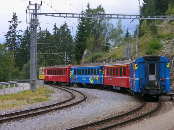 철도 Chur-Arosa — 스톡 사진