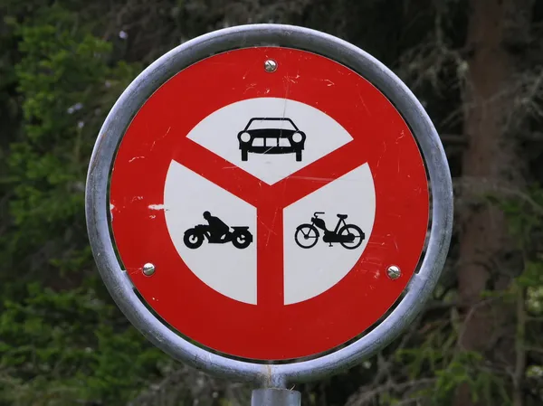 Swiss traffic signs — Stock Photo, Image