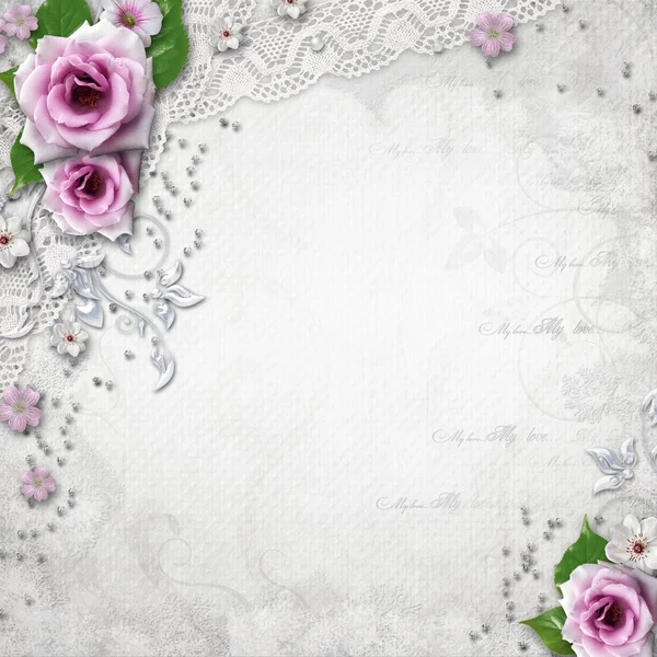 Elegantie bruiloft achtergrond — Stockfoto