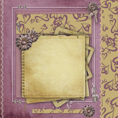 Vintage background for congratulations and invitations with spa clipart