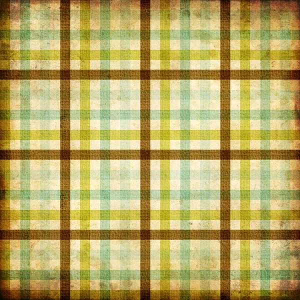 Plaid tło włókienniczych zielony, niebieski, brązowy — Zdjęcie stockowe