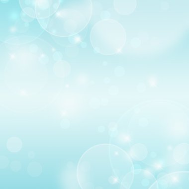 Abstract background blue bokeh clipart