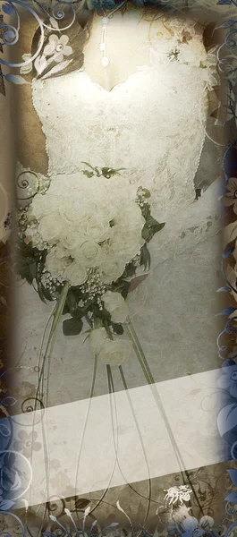 Banner with bride — Φωτογραφία Αρχείου