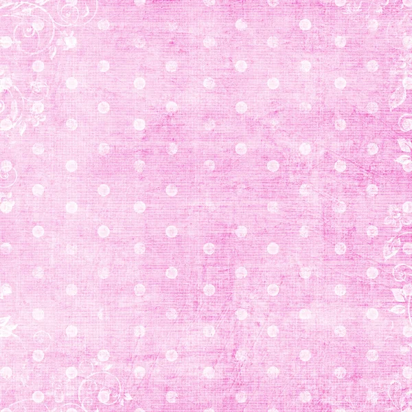Lunares blancos sobre fondo rosa —  Fotos de Stock