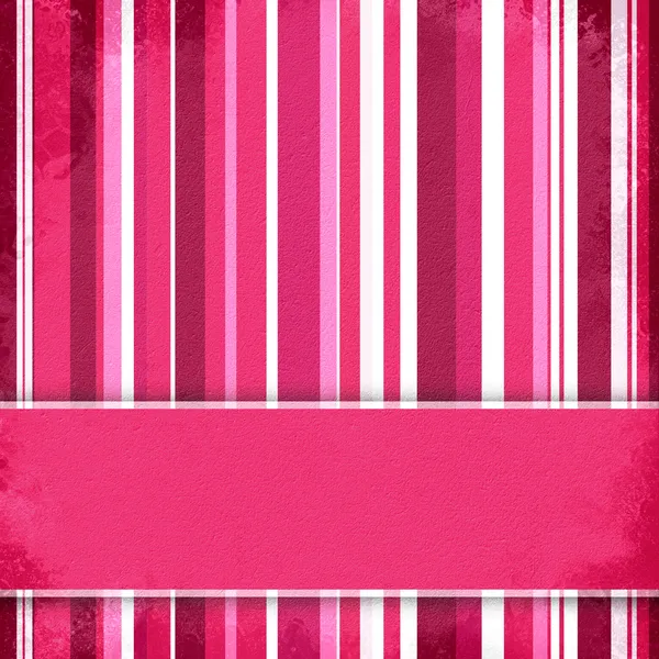 Fundo listrado roxo, rosa e branco com banner — Fotografia de Stock