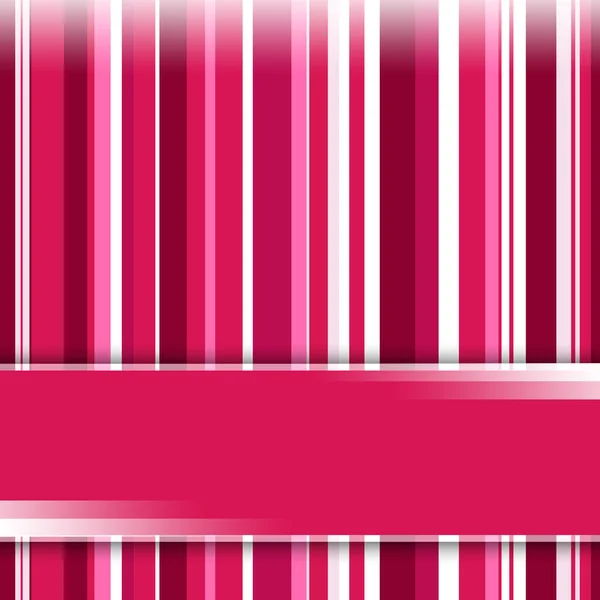 Paars, roze en wit gestreepte achtergrond met banner — Stockfoto