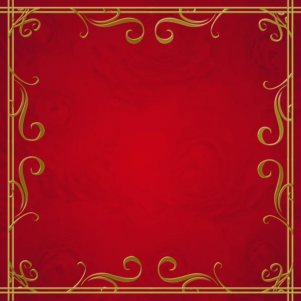 Rode en gouden luxe achtergrondlüks kırmızı ve altın arka plan — Stok fotoğraf