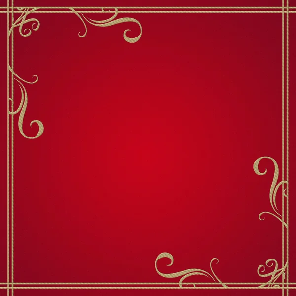 Luxusní červené a zlaté pozadí — Stock fotografie