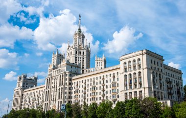 Stalin's house in Moscow, Russia, landmark clipart