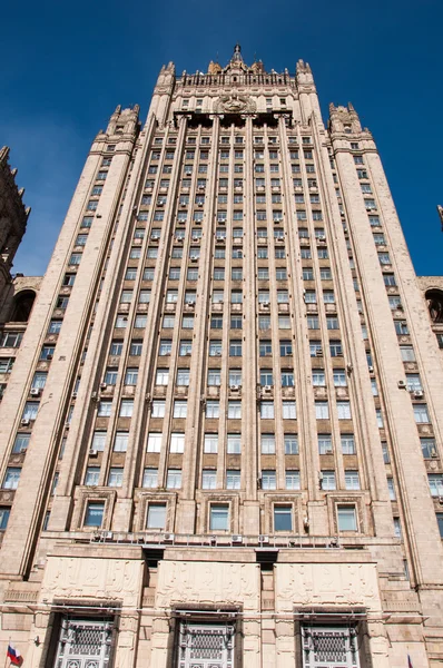Ministero degli Affari Esteri della Russia, il grattacielo stalinista, punto di riferimento — Foto Stock