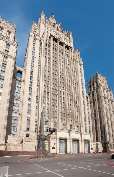 Ministério dos Negócios Estrangeiros da Rússia, o arranha-céu estalinista, marco — Fotografia de Stock