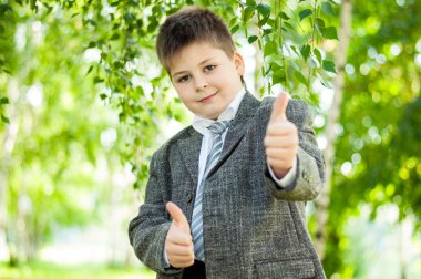 Huş ağacı orman çocuğu