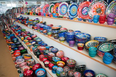 Souvenir shop in Turkey clipart