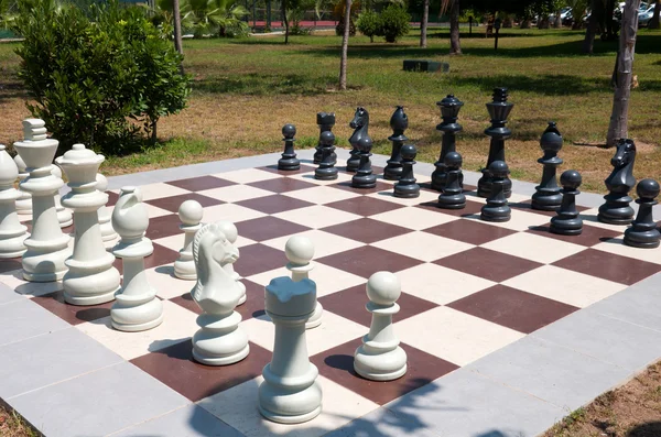 stock image Large outdoor chess in the park