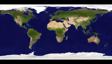 Dünya haritası illüstrasyonu
