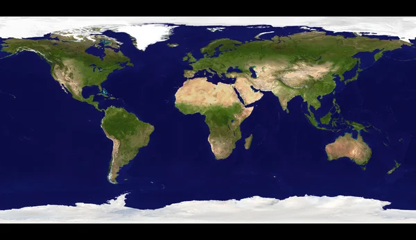Wereldkaart illustratie — Stockfoto