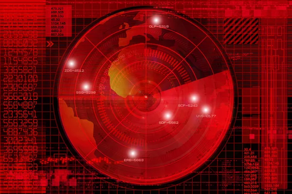 Ilustração radar — Fotografia de Stock