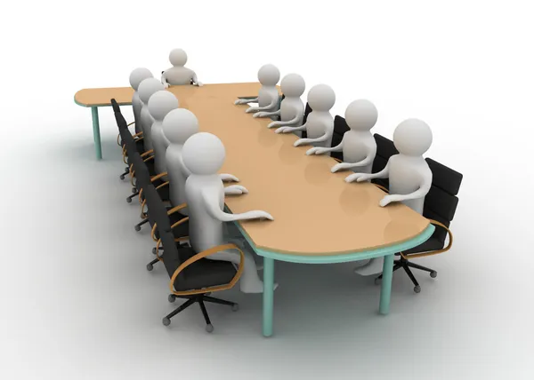 3d man on business meeting — Stock Photo, Image