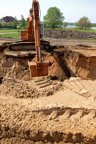 A excavator — Stok fotoğraf