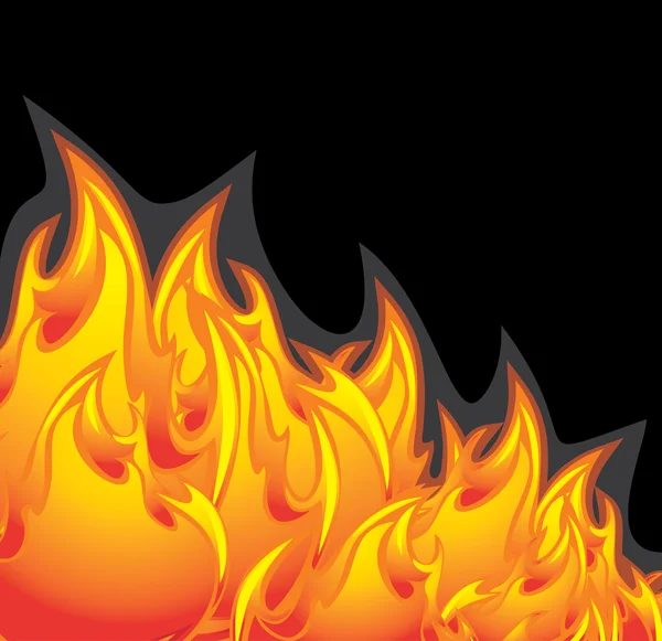 Fiery sfondo astratto — Vettoriale Stock