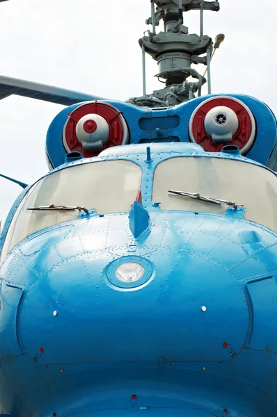 Elicottero rosso blu — Foto Stock