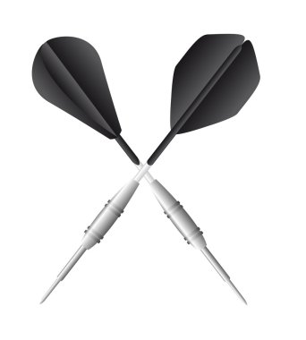 black darts clipart