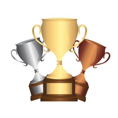 trophy vector clipart