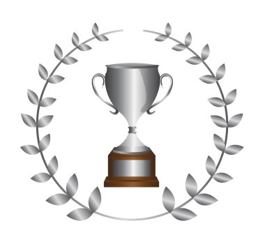 silver trophy clipart