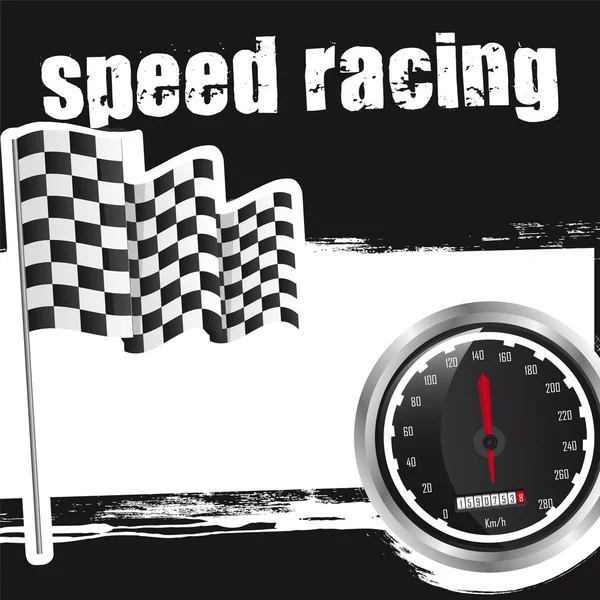 Speed-Rennen — Stockvektor