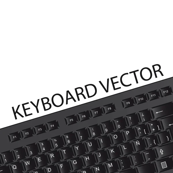 Black keyboard — Stock Vector
