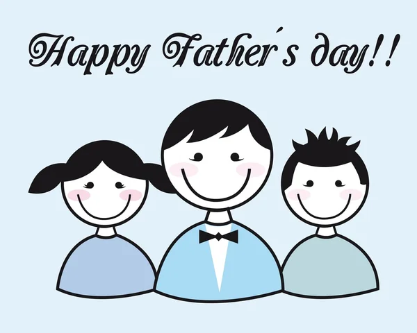 Щасливий батько день — стоковий вектор
