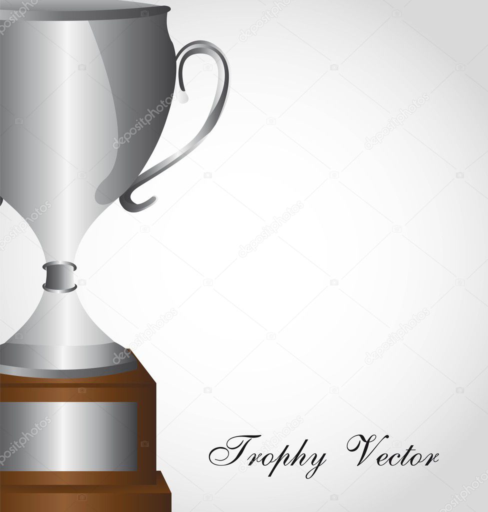 Silver trophy Stock Vector Image by ©yupiramos #10738535
